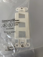 Channel Vision 3 Port Keystone Jack Wall Insert Lot Of 50 picture