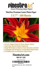100 Sheets 5x7 Inch Thinmax Premium Luster Inkjet Photo Paper High Quality picture