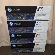GENUINE HP 305A FULL SET BCYM INK TONER CARTRIDGE CE410A,CE411A,CE412A,CE413A picture