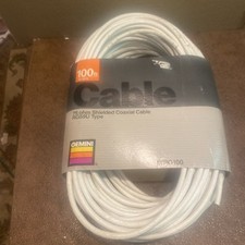 Vintage 1989 Gemini 100 ft. RG59U 75 OHM Shielded Coaxial Cable WRG100 NOS picture