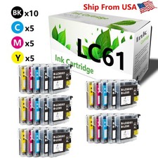 25-PacK LC-61 LC 61 Ink Cartridge Work With MFC-495CW Printer picture