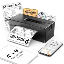TENSPEED Bluetooth Thermal Shipping Label Printer, Black picture