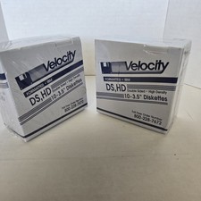 Velocity Diskettes 3.5 DS HD Formatted IBM. 2 Boxes of 10.  picture