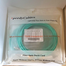 NEW SpeedyCables 5-Pack 2M OM3 LC-LC Duplex Multimode Fiber Cable 50/125 LSZH picture