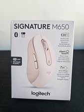 Logitech Signature M650 Wireless Mouse Bluetooth USB Silent Rose 910-006251 picture
