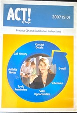 Sage ACT 2007 (9.0) Business Planning Software CD w/ Installation Instructions picture