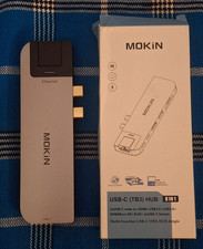 Mokin USB-C Adapter Thunderbolt 3 Hub Dongle 8-In-1 TB3 4K HDMI MUC2101 Macbook picture