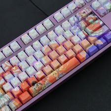 Miss Kobayashi's Dragon Maid RGB Transparent 108 Key OEM Keycap f/Mechanical Key picture