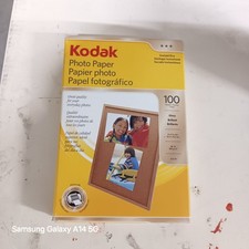 Kodak Photo Paper 4x6 Gloss 100 Sheets Instant Dry Inkjet 44lb 6mil Open Box picture