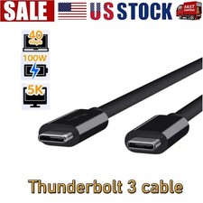 Certified Real Thunderbolt 3 Cable 0.7M 40Gbps 100W Charing 5K 4K Video Display picture