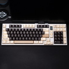 QwertyKeys QK100 E-White Tri-Mode Hot-Swap ANSI Custom Mechanical Keyboard LCD picture