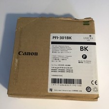 CANON PFI-301 BK INK TANK BLACK toner cartridge NEW IN BOX-SEALED Warranty 04/21 picture