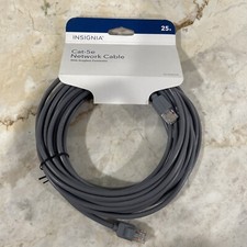 Insignia Cat-5e Network Cable With Snag less Connector 25 Ft Brand New Foot picture