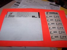 Franklin Computer MicroPro Wordstar and Mailmerge V 3.3 Disk and ID Labels picture