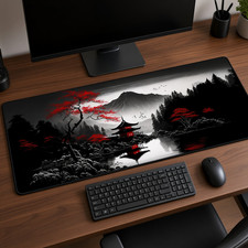 Night Moonlight Large Mouse Pad Non-Slip Esports Office Desk Mat picture