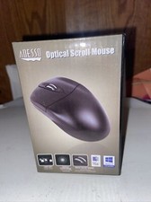 Adesso HC-3003PS Black 3-Button Optical Scrolling PS/2 PC Computer Mouse NIB picture