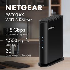 NETGEAR WiFi 6 Router (R6700AXv3) AX1800 Wireless Speed picture