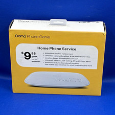 Ooma Phone Genie VoIP Adapter White DECT 6.0 Voicemail Caller ID 100-071-100 picture