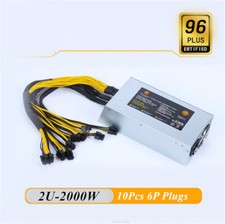2000W  Mining Machine Power Supply 10x6pin Support Multi GPU  Mining picture
