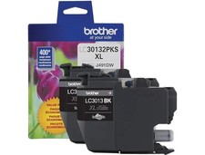 Brother LC3013-2PKS Black Ink Cartridge High Yield (2x400 Yield) Genuine  picture