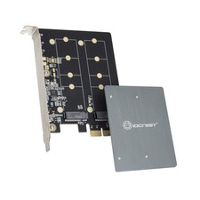 IO Crest Dual M.2 B Key PCIe 3.0 Controller Card 6Gbps SATA 850MBs Speed picture