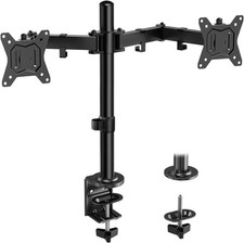 Dual Monitor Stand Heavy Duty Adjustable Desk Mount up to 32