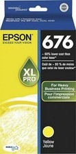NEW Epson T676XL420 DURABrite 676 XL High-Yield YELLOW Ink Cartridge 1,200 pages picture