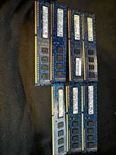 Lot of 7 Kingston & SK Hynix 4GB rams sticks. picture