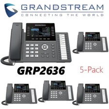 5 Grandstream GRP2636 12-Line 6 SIP IP Phone Color Screen Dual Gigabit Lot picture