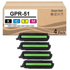 4 Pack GPR-51 Drum Unit Use with C250iF C255If C350If C350P C355If C1325If . picture