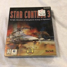 SEALED Star Control 3 MAC CD game BIG BOX, NOS picture