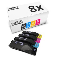 8x MWT Toner replaces Kyocera TK 855 TK-855 TK855 TK855C TK855K TK855M TK855Y picture