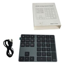 Lekvey Bluetooth Number Pad Wireless Numeric Keypad 34 Key Rechargeable picture