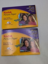 2 Packs Kodak 2-sided Borderless Soft Gloss Picture Paper - 4x6