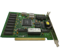 OCTEK EVGA-8 CHIPS F82C451 256KB 8 BIT ISA RETRO GRAPHICS CARD VGA #GK13883 picture