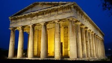 Landscape ancient architecture temple building greece Custom Gaming Mat Desk picture