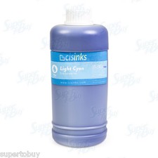Eco-Solvent Ink LIGHT CYAN Bottle for Roland Mimaki Mutoh Printers 1000 ml 1 L picture