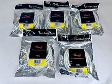 *FIVE* Rosewill RCNC-11059 7ft Cat 7 White Shielded Twisted Ethernet Patch Cable picture