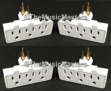 4X Swivel 3 Outlet Triple AC Wall Plug Power Tap Splitter 3-Way Electric Adapter picture