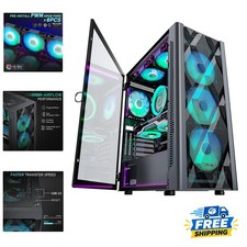 High-Performance Gaming PC Case: 6 ARGB Fans & Stylish Tempered Glass Design picture