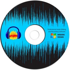 Audacity-Pro Audio-Music Studio Editing-Recording Software Program-Windows-CD picture