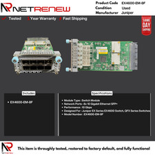 Juniper  EX4600-EM-8F  Expansion  Module  8 port SFP+/SFP picture