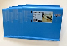 Lot of 6  IKEA Isberget Blue Plastic Laptop iPad Tablet Tray Stand Electronics picture