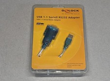 Delock USB 1.1 Serial RS232 Adapter DB9 Connector 1.8m Cable 61018 picture