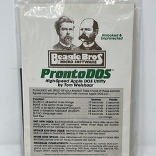 Vintage Beagle Bros ProntoDOS Apple II Floppy Disk Software DOS Utility Retro picture