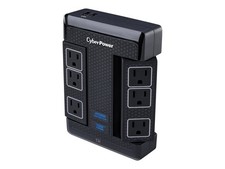CyberPower HT600WSU2A Home Theater 6 Outlet Surge Protector picture