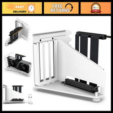 Vertical GPU Mounting Kit - 175mm PCIe 4.0 Riser Cable - Sturdy Steel Bracket - picture