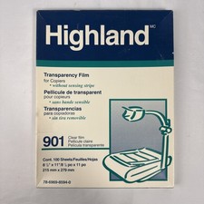 3M Highland 901 Transparency Film for Copiers 8.5