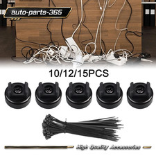 10/12/15Pcs Magnetic Wire Harness Cable Tie Mounts Fixing Clips with Zip Ties picture