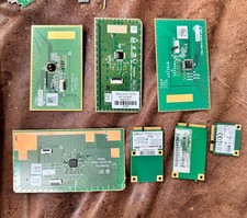 Lot 7 Vintage Laptop Circuit Boards Synaptics Touchpad WiFi Cards HP Parts picture